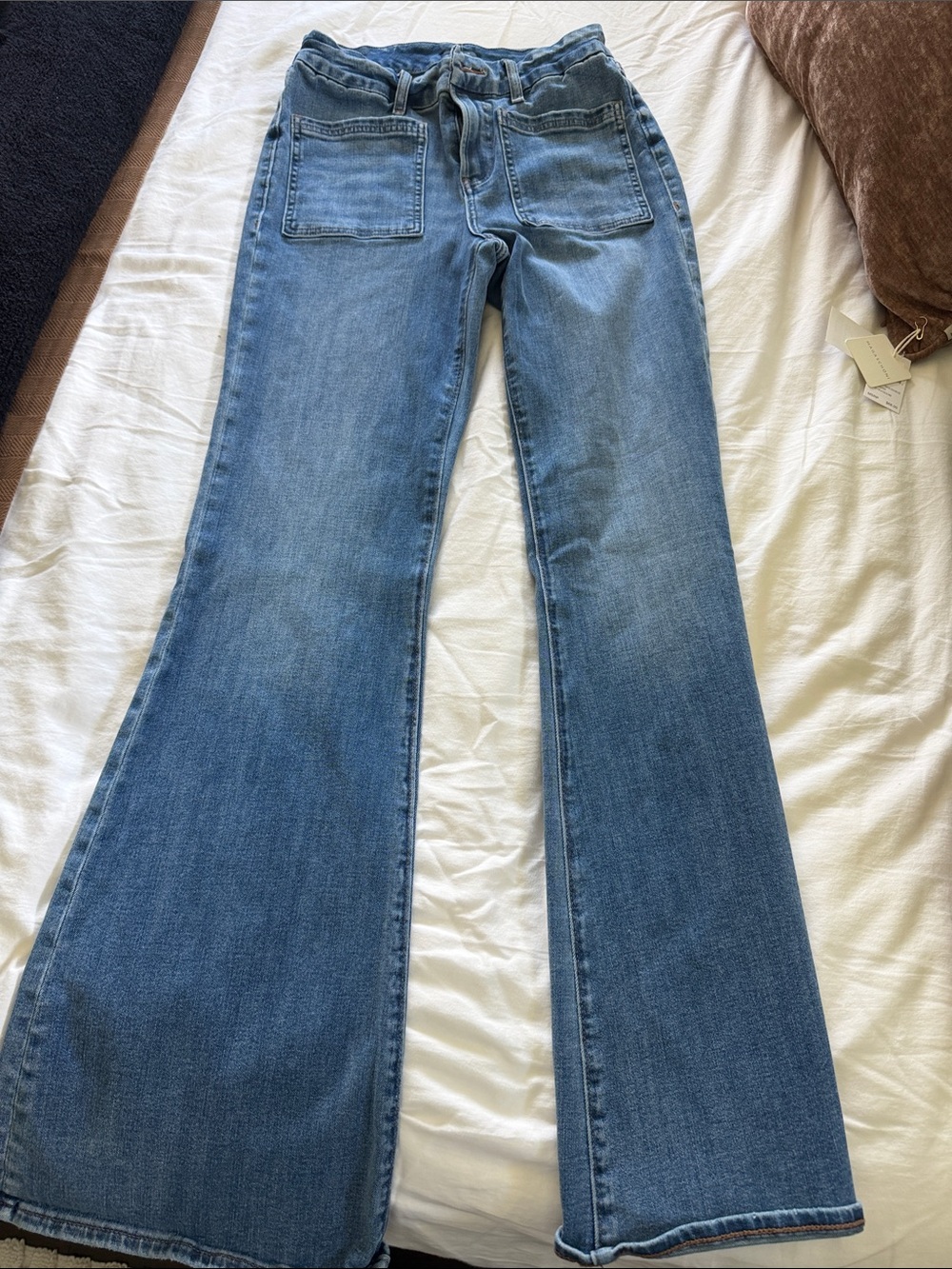 Express 70’s flare mid rise Blue Women's High-Rise Flared Jeans